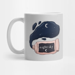 Night Sky Paint Tube Mug